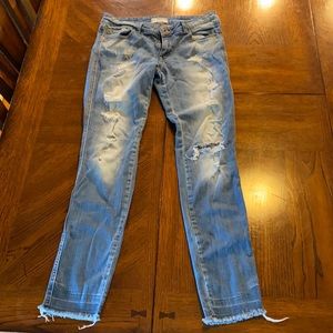 MNG Denim & Tees Distressed skinny jeans